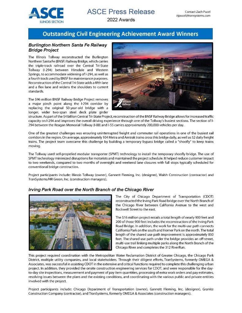 Illinois Section ASCE – American Society of Civil Engineers