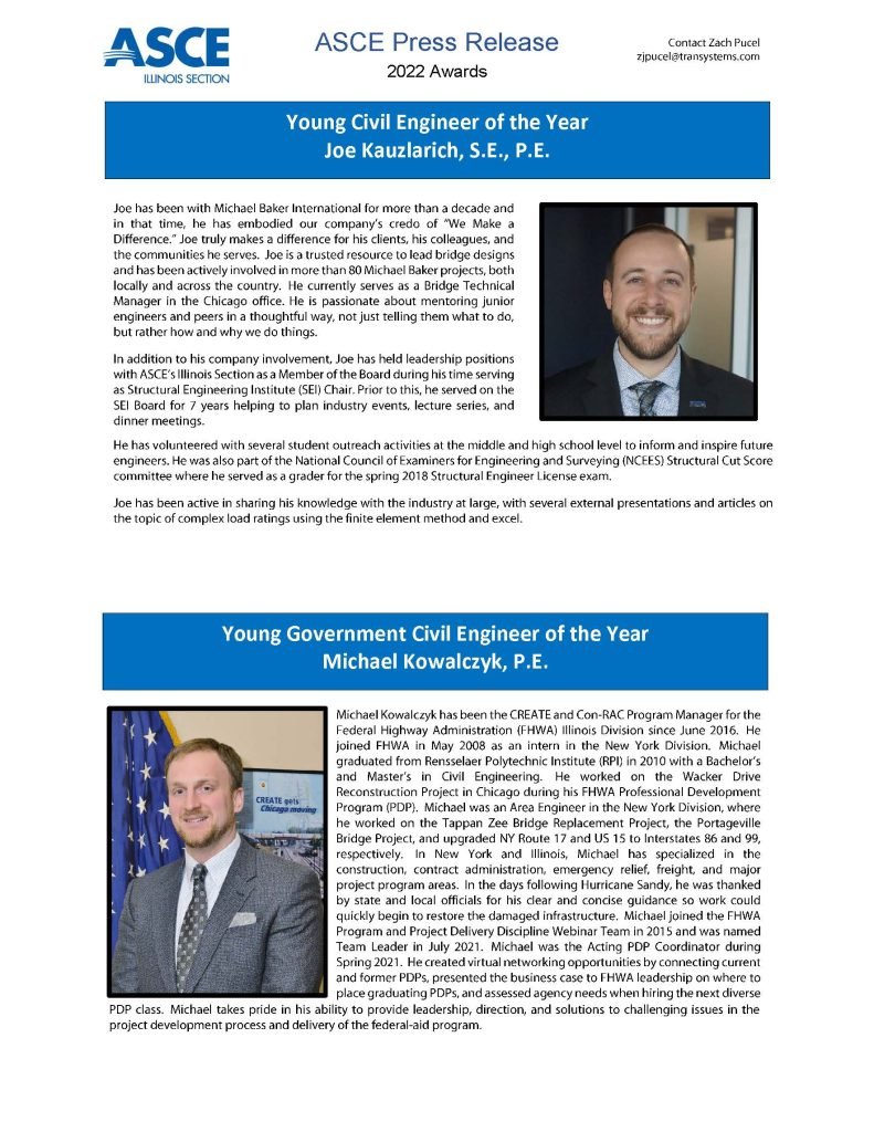 Illinois Section ASCE – American Society of Civil Engineers