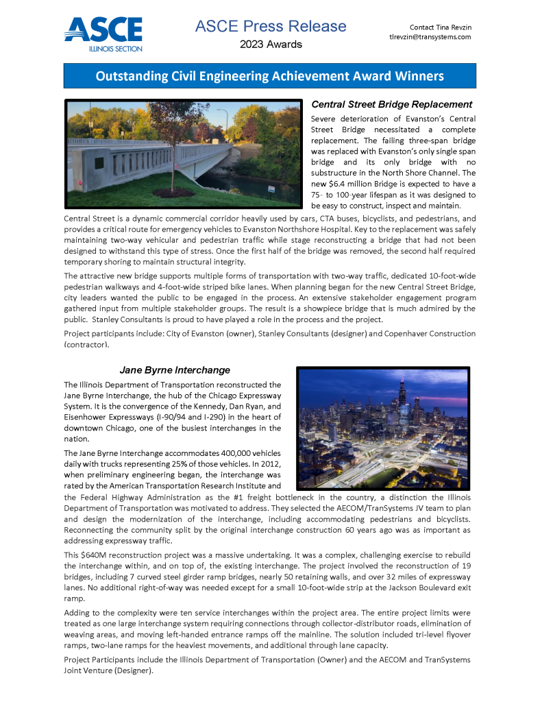 Illinois Section ASCE – American Society of Civil Engineers