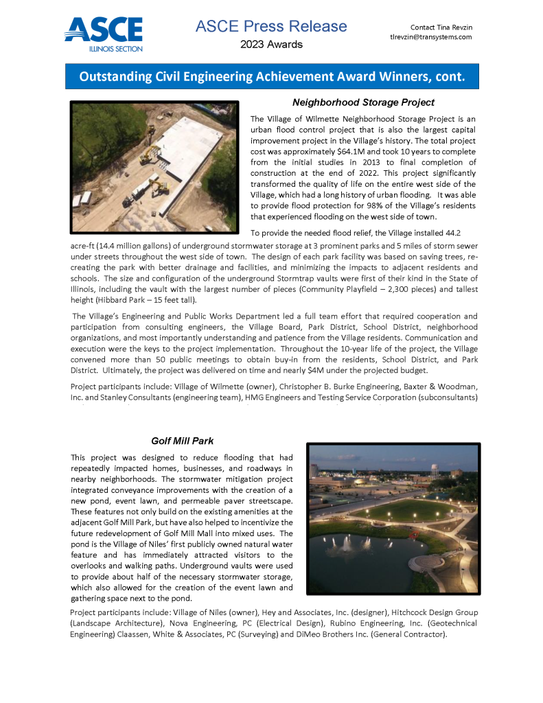 Illinois Section ASCE – American Society of Civil Engineers