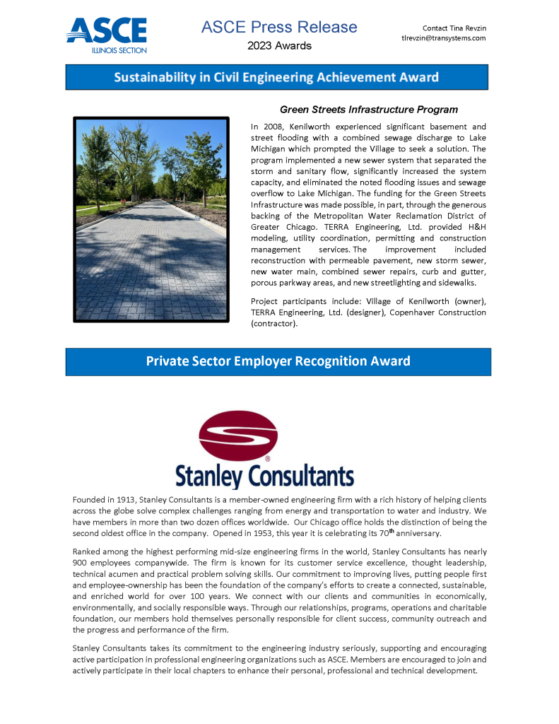 Illinois Section ASCE – American Society of Civil Engineers