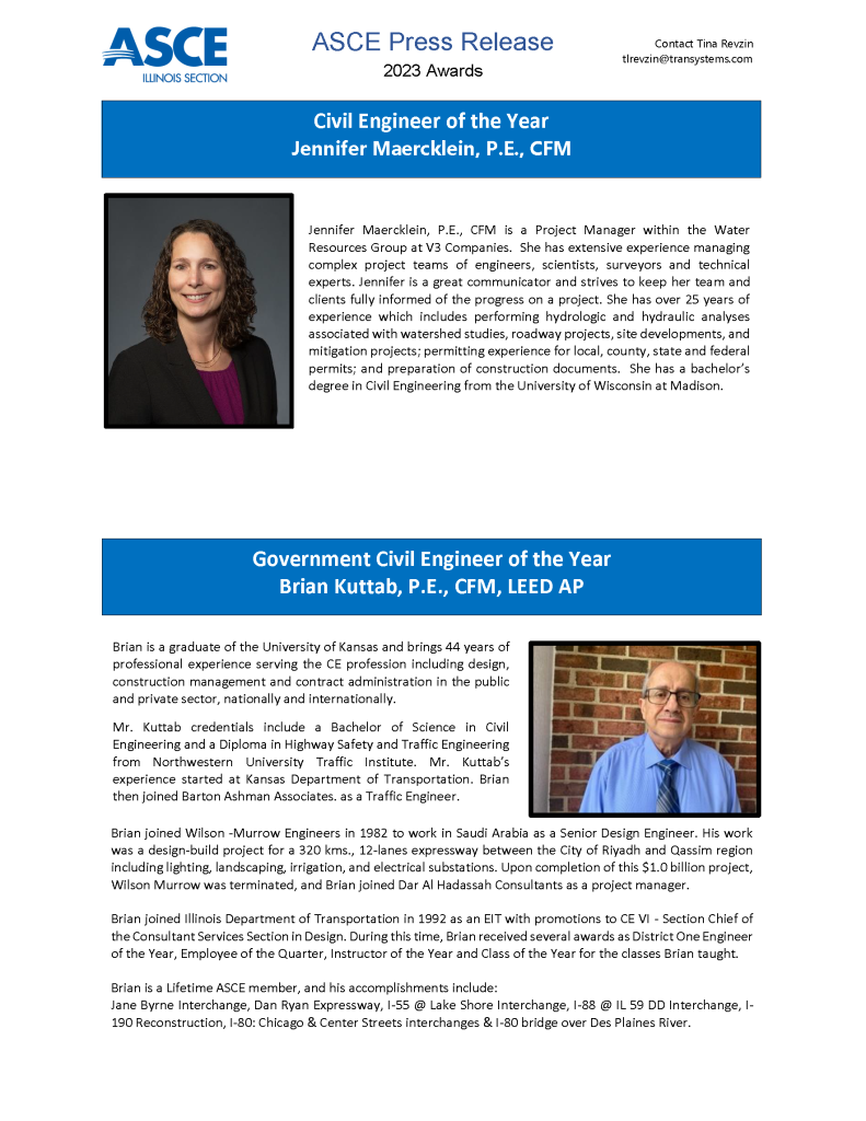 Illinois Section ASCE – American Society of Civil Engineers