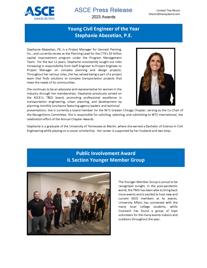 Illinois Section ASCE – American Society of Civil Engineers